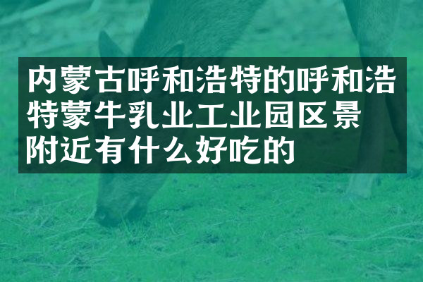 内蒙古呼和浩特的呼和浩特蒙牛乳业工业园区景点附近有什么好吃的