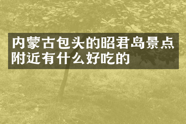 内蒙古包头的昭君岛景点附近有什么好吃的