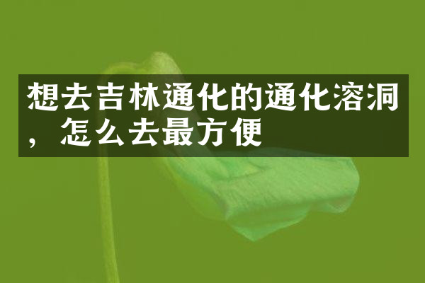 想去吉林通化的通化溶洞，怎么去最方便