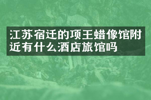 江苏宿迁的项王蜡像馆附近有什么酒店旅馆吗