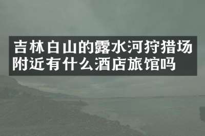 吉林白山的露水河狩猎场附近有什么酒店旅馆吗