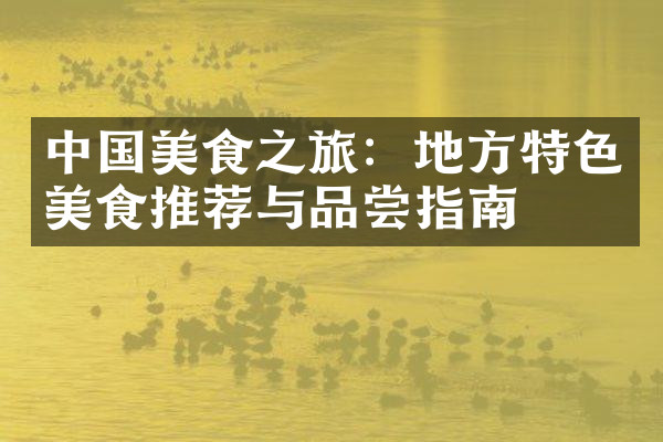 中国美食之旅：地方特色美食推荐与品尝指南