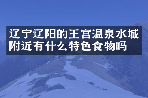 辽宁辽阳的王宫温泉水城附近有什么特色食物吗