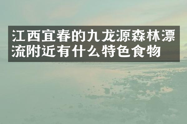江西宜春的九龙源森林漂流附近有什么特色食物吗
