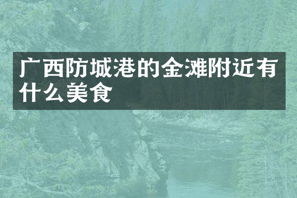 广西防城港的金滩附近有什么美食