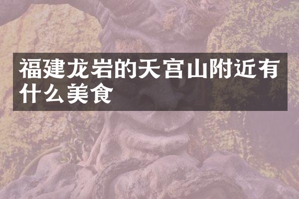 福建龙岩的天宫山附近有什么美食