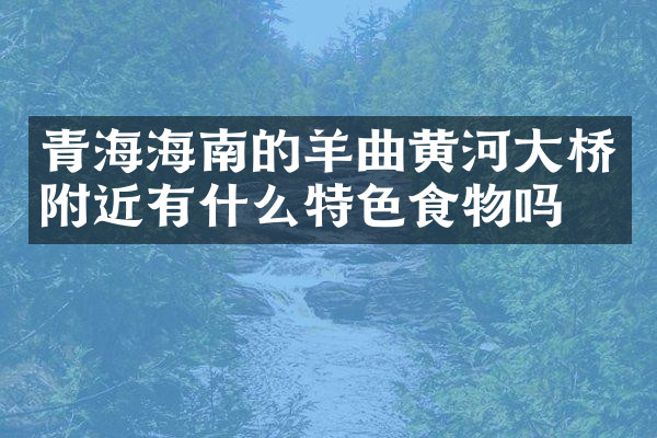 青海海南的羊曲黄河大桥附近有什么特色食物吗
