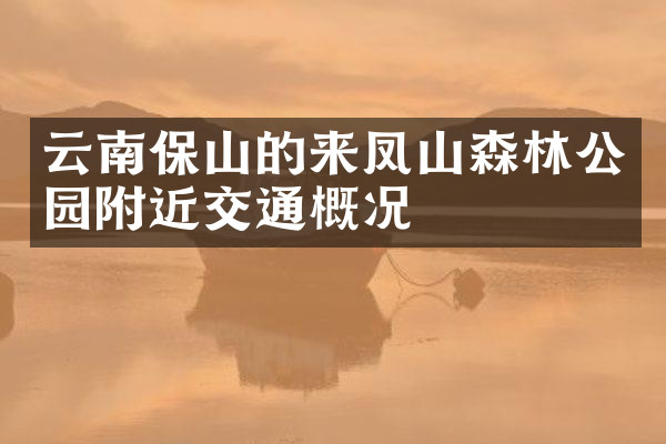 云南保山的来凤山森林公园附近交通概况