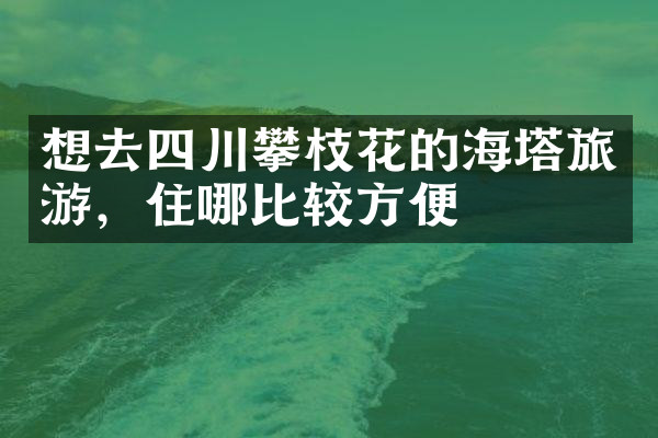 想去四川攀枝花的海塔旅游，住哪比较方便
