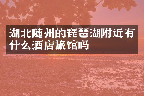 湖北随州的琵琶湖附近有什么酒店旅馆吗