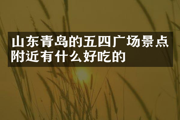 山东青岛的五四广场景点附近有什么好吃的