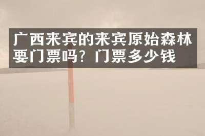 广西来宾的来宾原始森林要门票吗？门票多少钱？