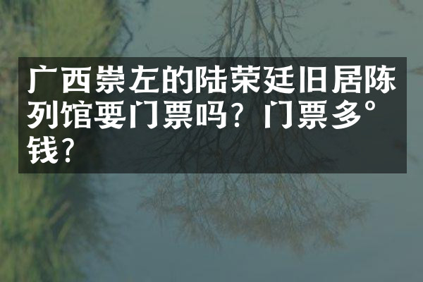 广西崇左的陆荣廷旧居陈列馆要门票吗？门票多少钱？