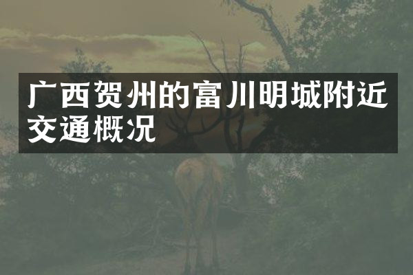 广西贺州的富川明城附近交通概况