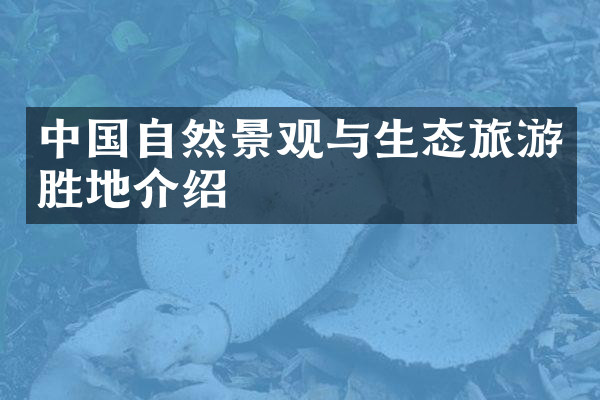 中国自然景观与生态旅游胜地介绍