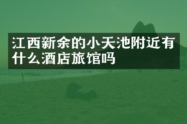 江西新余的小天池附近有什么酒店旅馆吗