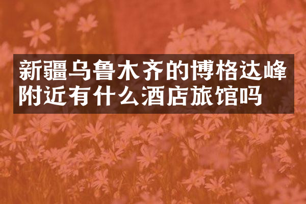 新疆乌鲁木齐的博格达峰附近有什么酒店旅馆吗