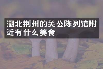湖北荆州的关公陈列馆附近有什么美食