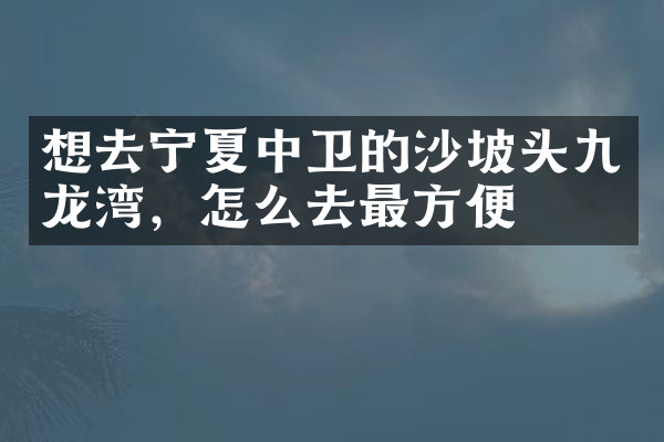 想去宁夏中卫的沙坡头九龙湾，怎么去最方便