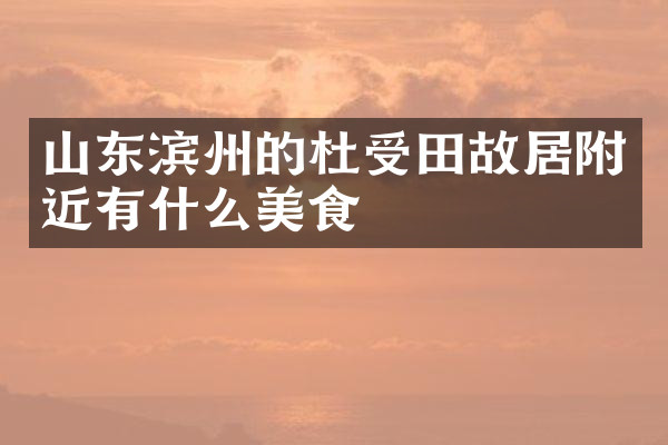 山东滨州的杜受田故居附近有什么美食
