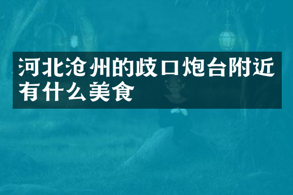河北沧州的歧口炮台附近有什么美食