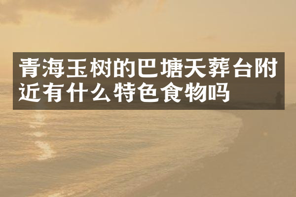 青海玉树的巴塘天葬台附近有什么特色食物吗
