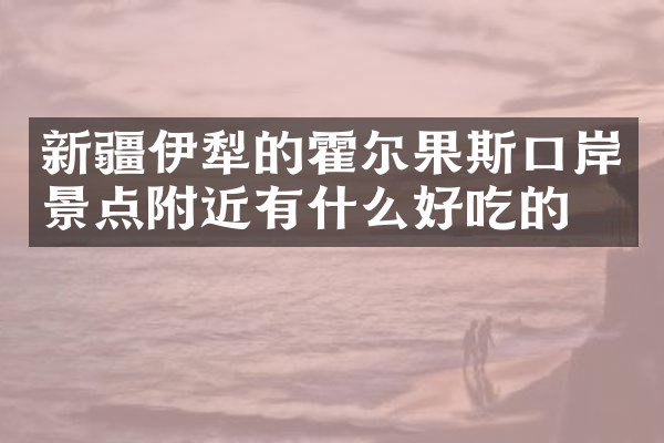 新疆伊犁的霍尔果斯口岸景点附近有什么好吃的