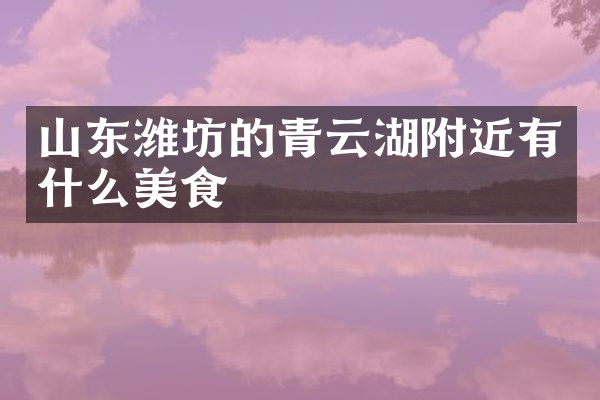 山东潍坊的青云湖附近有什么美食