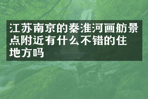 江苏南京的秦淮河画舫景点附近有什么不错的住的地方吗