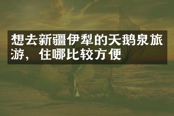 想去新疆伊犁的天鹅泉旅游，住哪比较方便