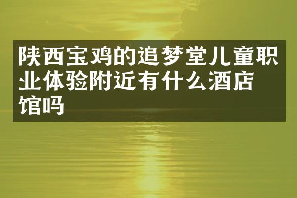 陕西宝鸡的追梦堂儿童职业体验附近有什么酒店旅馆吗