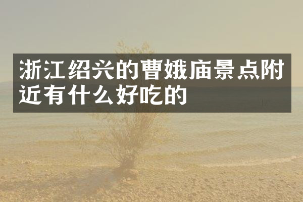 浙江绍兴的曹娥庙景点附近有什么好吃的