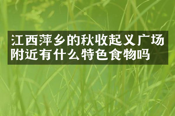 江西萍乡的秋收起义广场附近有什么特色食物吗