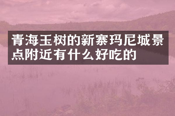 青海玉树的新寨玛尼城景点附近有什么好吃的