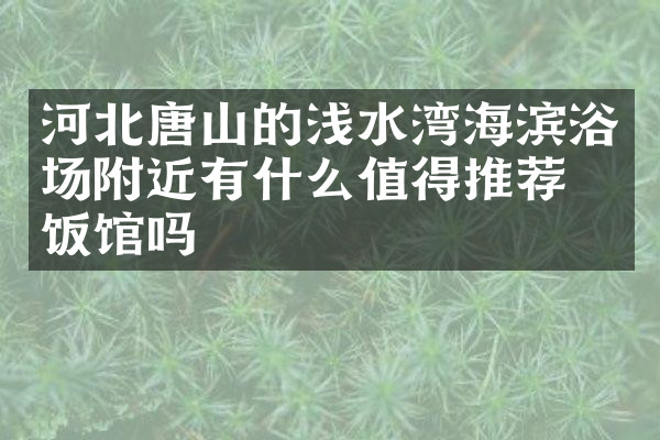 河北唐山的浅水湾海滨浴场附近有什么值得推荐的饭馆吗