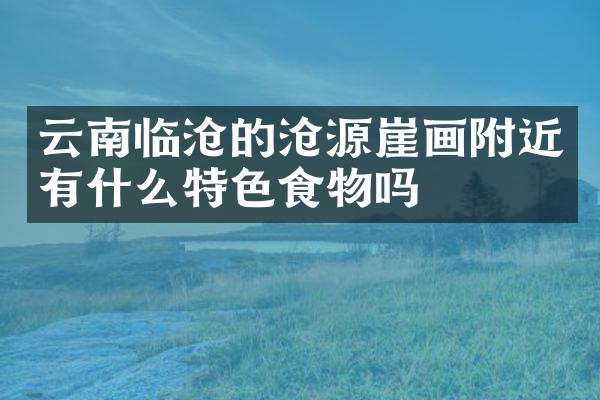 云南临沧的沧源崖画附近有什么特色食物吗