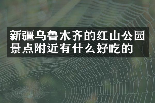 新疆乌鲁木齐的红山公园景点附近有什么好吃的