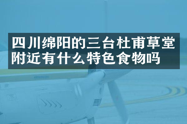 四川绵阳的三台杜甫草堂附近有什么特色食物吗