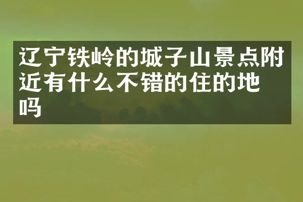 辽宁铁岭的城子山景点附近有什么不错的住的地方吗