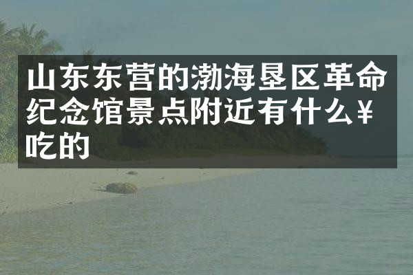 山东东营的渤海垦区革命纪念馆景点附近有什么好吃的
