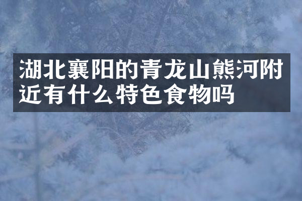 湖北襄阳的青龙山熊河附近有什么特色食物吗