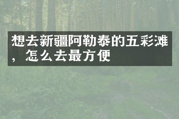 想去新疆阿勒泰的五彩滩，怎么去最方便