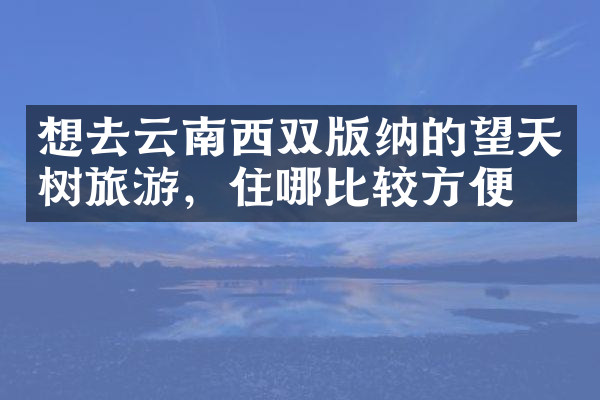 想去云南西双版纳的望天树旅游，住哪比较方便