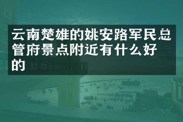 云南楚雄的姚安路军民总管府景点附近有什么好吃的