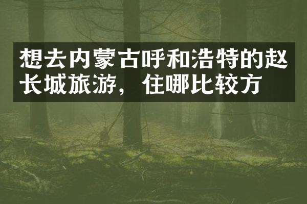 想去内蒙古呼和浩特的赵长城旅游，住哪比较方便