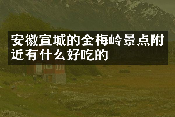 安徽宣城的金梅岭景点附近有什么好吃的