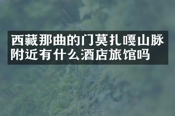 西藏那曲的门莫扎嘎山脉附近有什么酒店旅馆吗