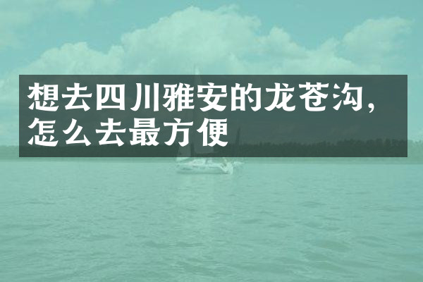 想去四川雅安的龙苍沟，怎么去最方便