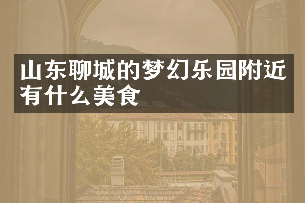 山东聊城的梦幻乐园附近有什么美食