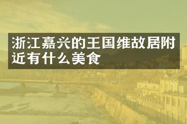 浙江嘉兴的王国维故居附近有什么美食